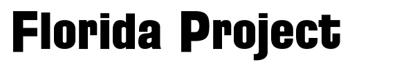 Florida Project font preview